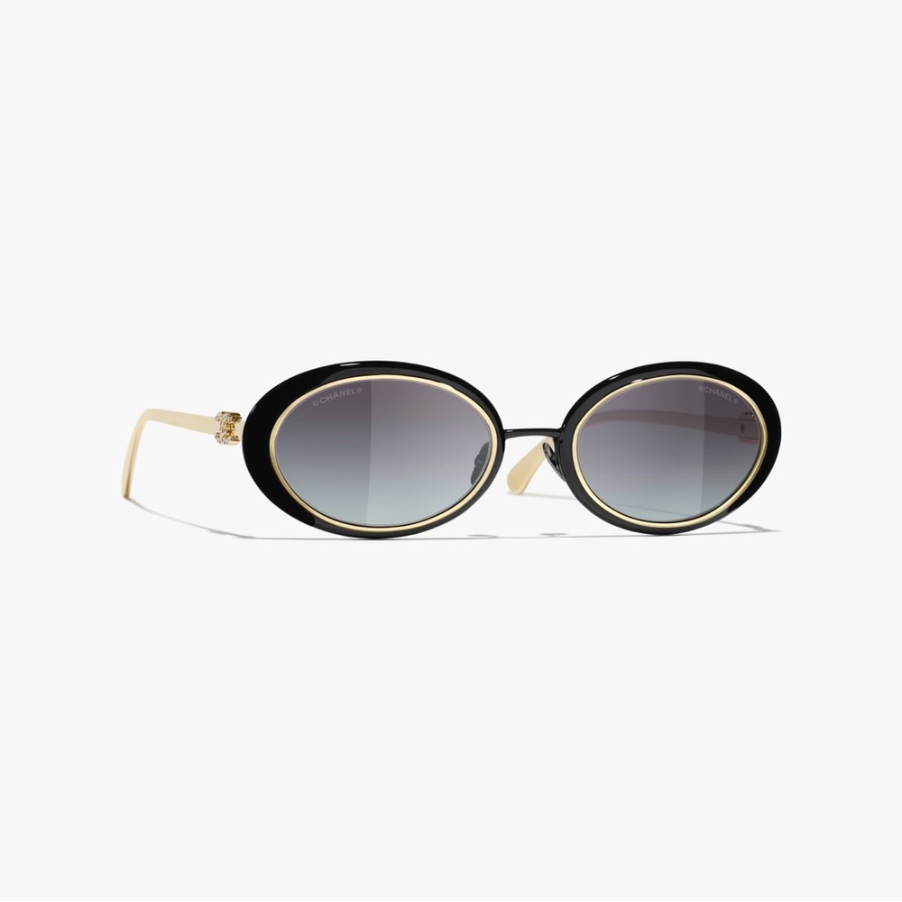Chanel Coco Beach 25 Oval Sunglasses | NIB - Picture 3 of 14